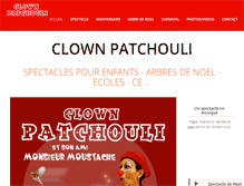 Tablet Screenshot of clownpatchouli.com